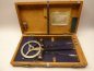 Preview: Russian protractor with accessories in a wooden box from 1958