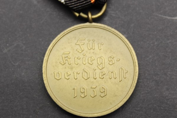 Kriegsmarine Togo NJL Nachtjagdtleitschiff 1939 war merit medal for war merit non-ferrous metal  War Merit Medal 1939 for war merit non-ferrous metal, estate of Kurt Petsch of the 2nd WO, 2nd officer on watch on the Togo.  The task of this Togo 82 was to